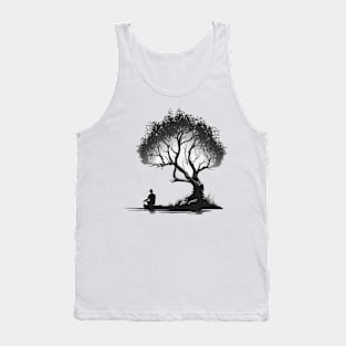 Meditation under a Tree - Designs for a Green Future Tank Top